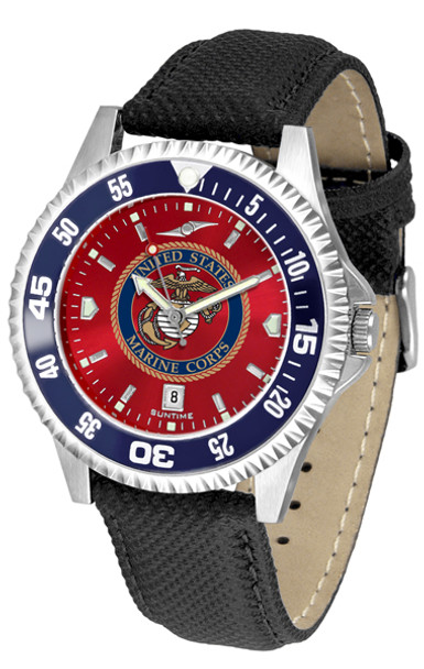Men's US Marines - Competitor AnoChrome - Color Bezel Watch