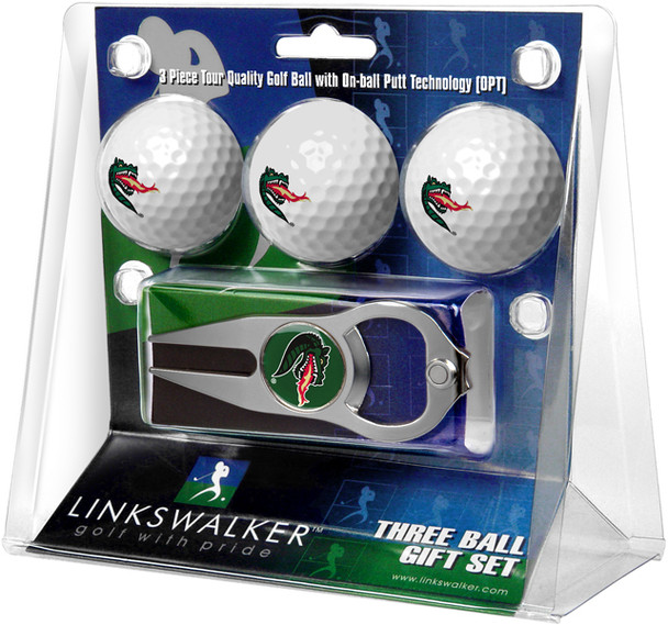 Alabama  -  UAB Blazers - 3 Ball Gift Pack with Hat Trick Divot Tool