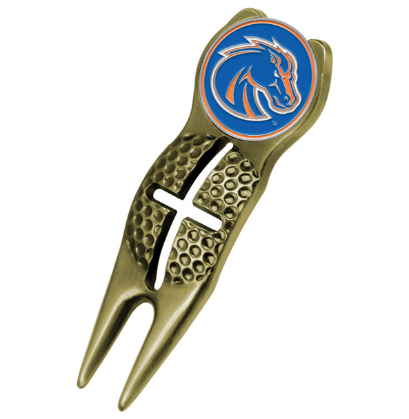 Boise State Broncos - Crosshairs Divot Tool  -  Gold