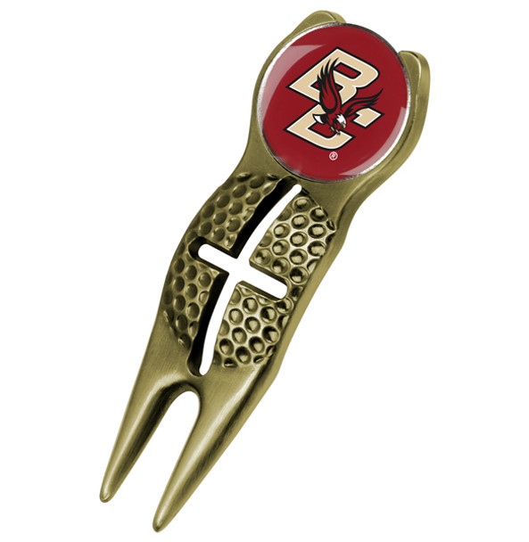 Boston College Eagles - Crosshairs Divot Tool  -  Gold