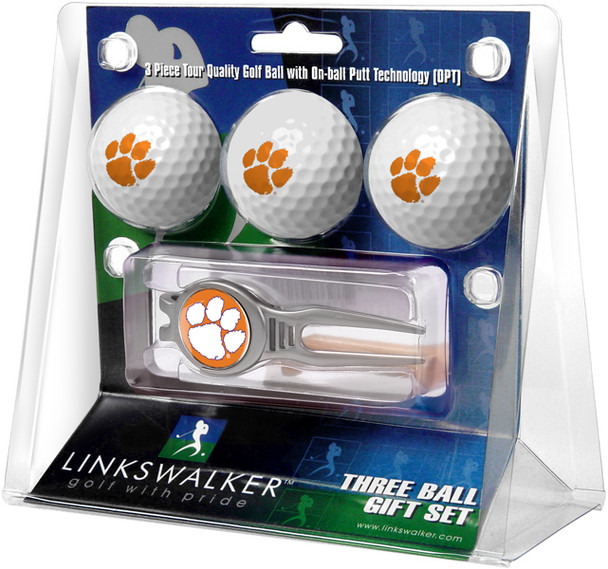 Clemson Tigers - Kool Tool 3 Ball Gift Pack