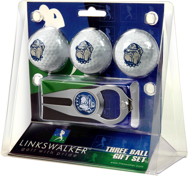 Georgetown Hoyas - 3 Ball Gift Pack with Hat Trick Divot Tool
