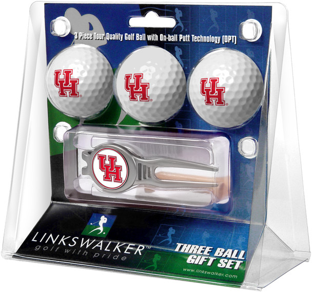 Houston Cougars - Kool Tool 3 Ball Gift Pack