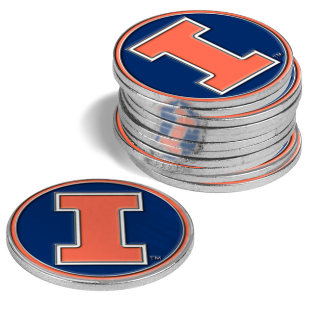 Illinois Fighting Illini - 12 Pack Ball Markers