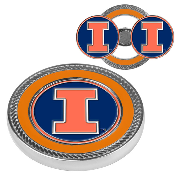 Illinois Fighting Illini - Challenge Coin / 2 Ball Markers
