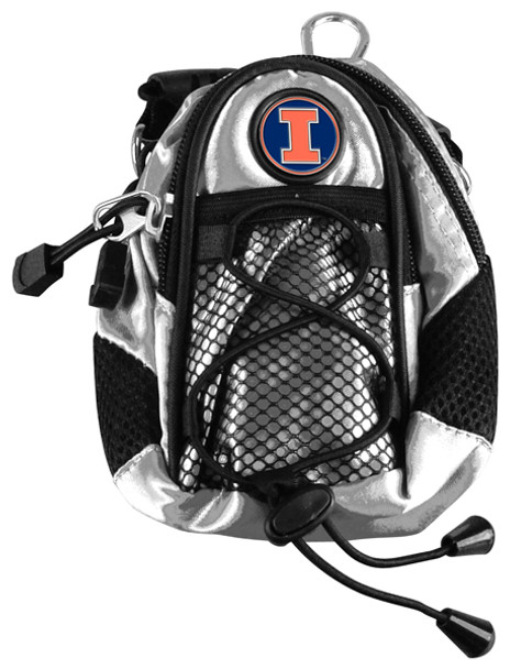 Illinois Fighting Illini - Mini Day Pack  -  Silver