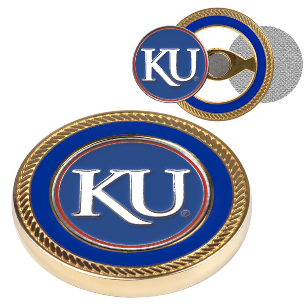 Kansas Jayhawk - Challenge Coin / 2 Ball Markers