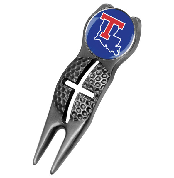 Louisiana Tech Bulldogs - Crosshairs Divot Tool  -  Black