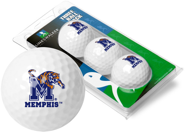 Memphis Tigers - 3 Golf Ball Sleeve
