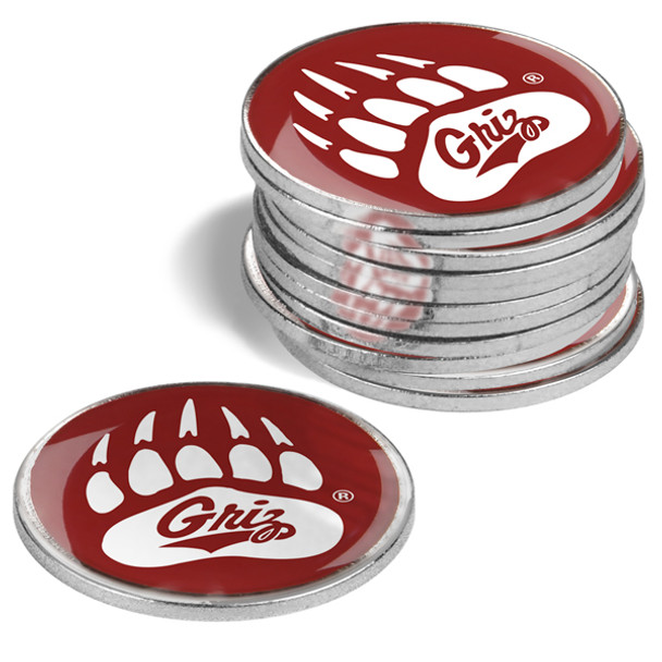 Montana Grizzlies - 12 Pack Ball Markers