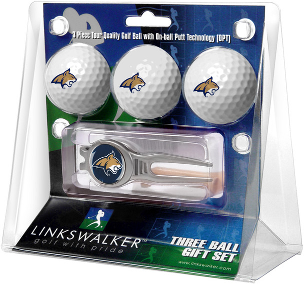 Montana State Bobcats - Kool Tool 3 Ball Gift Pack