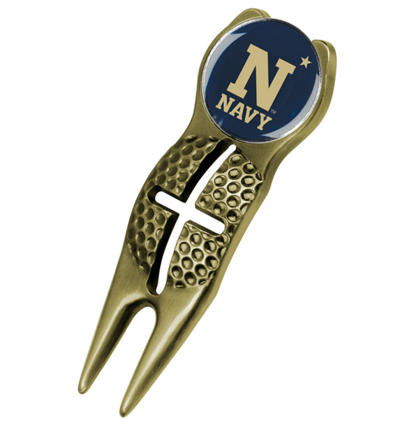 Naval Academy Midshipmen - Crosshairs Divot Tool  -  Gold