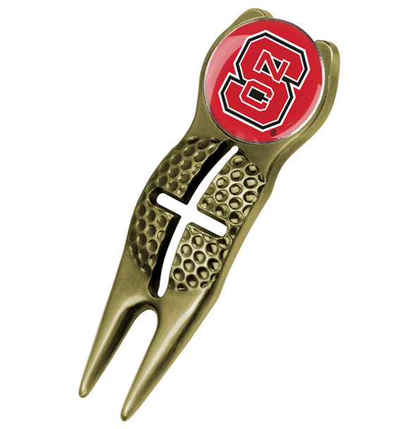 NC State Wolfpack - Crosshairs Divot Tool  -  Gold