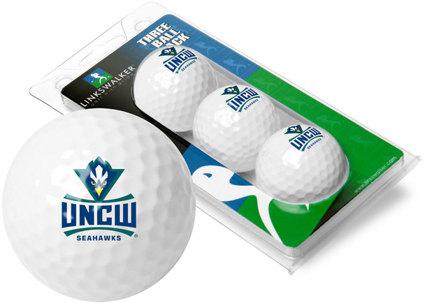 North Carolina Wilmington Seahawks - 3 Golf Ball Sleeve