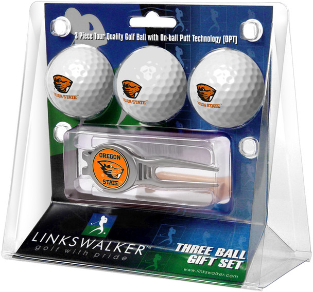 Oregon State Beavers - Kool Tool 3 Ball Gift Pack