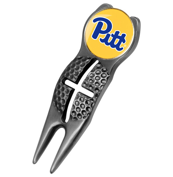 Pittsburgh Panthers - Crosshairs Divot Tool  -  Black