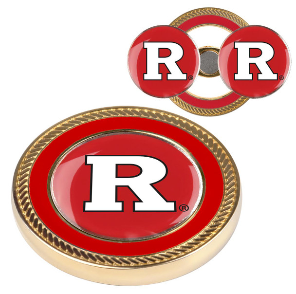 Rutgers Scarlet Knights - Challenge Coin / 2 Ball Markers