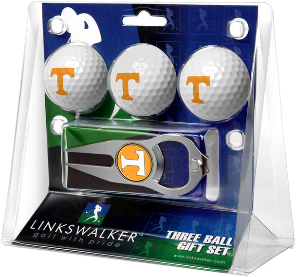 Tennessee Volunteers - 3 Ball Gift Pack with Hat Trick Divot Tool