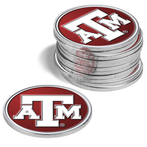Texas A&M Aggies - 12 Pack Ball Markers