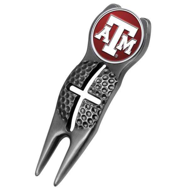 Texas A&M Aggies - Crosshairs Divot Tool  -  Black