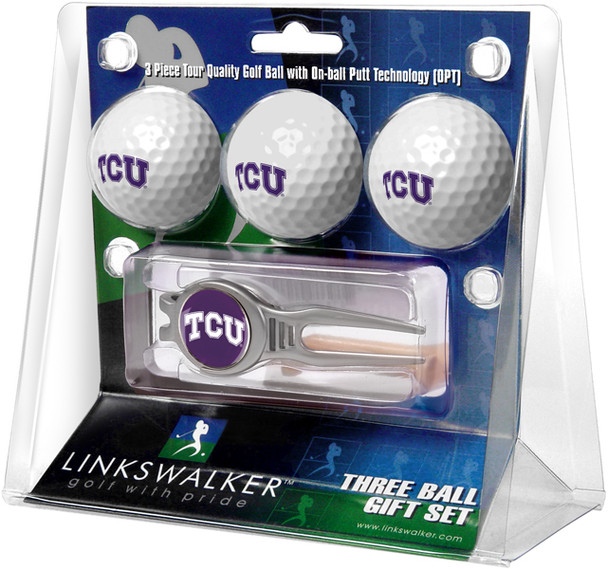 Texas Christian Horned Frogs - Kool Tool 3 Ball Gift Pack