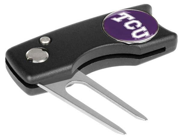 Texas Christian Horned Frogs - Spring Action Divot Tool