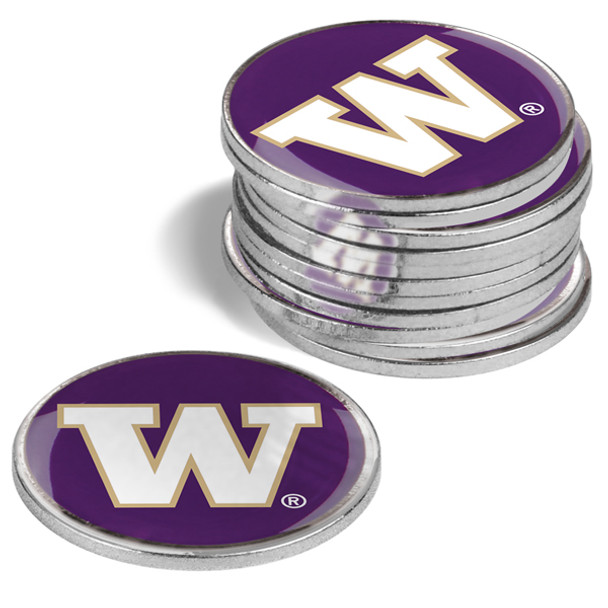 Washington Huskies - 12 Pack Ball Markers