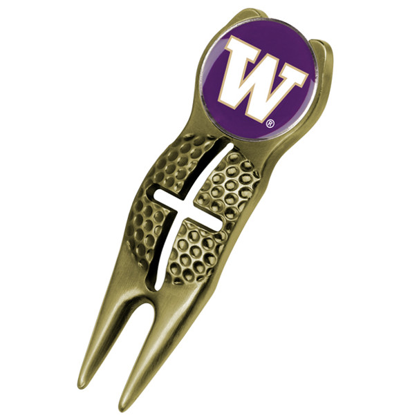 Washington Huskies - Crosshairs Divot Tool  -  Gold