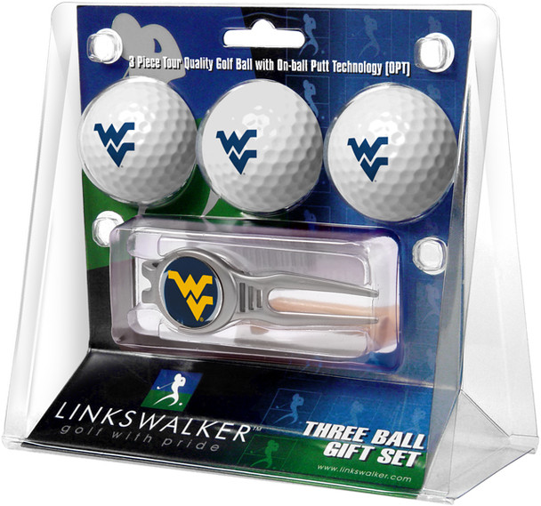 West Virginia Mountaineers - Kool Tool 3 Ball Gift Pack