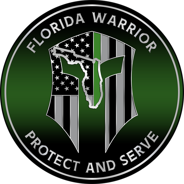 FLORIDA WARRIOR GREEN LINE PLAQUE