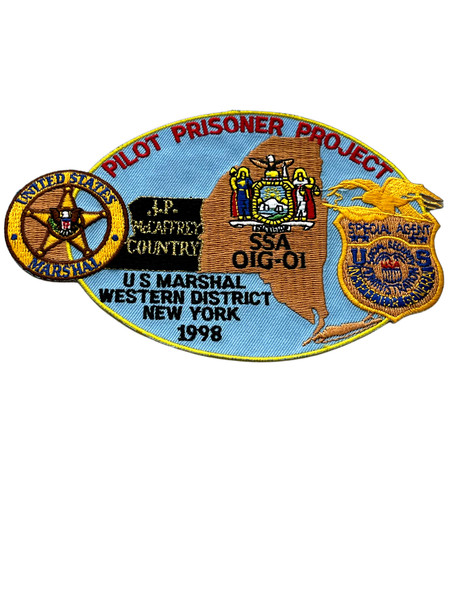 U.S. MARSHALS SERVICE PILOT PRISONER  PATCH