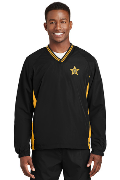 Highlands Sheriff Sport-Tek® Tipped V-Neck Raglan Wind Shirt