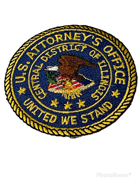 U.S. ATTORNEY CENTRAL DISTRICT ILLINOIS PATCH SMALL
