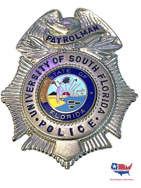 UNIV. SOUTH FLORIDA  POLICE FL PATROLMAN BADGE