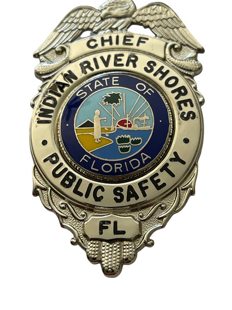 INDIAN RIVER SHORES PUBLIC SAFETY FL CHIEF  BADGE