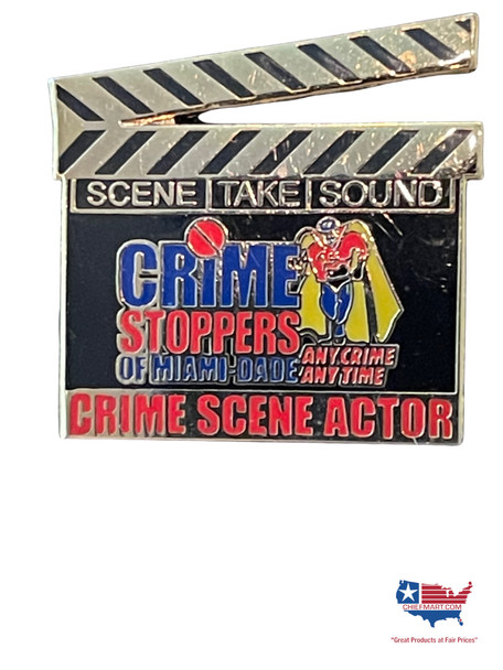 CRIME STOPPERS MIAMI DADE  COMBO Lapel Pin 