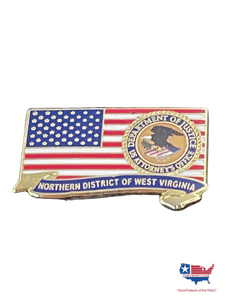 U.S. ATTORNEY WEST NORTHERN VIRGINIA  LAPEL PIN