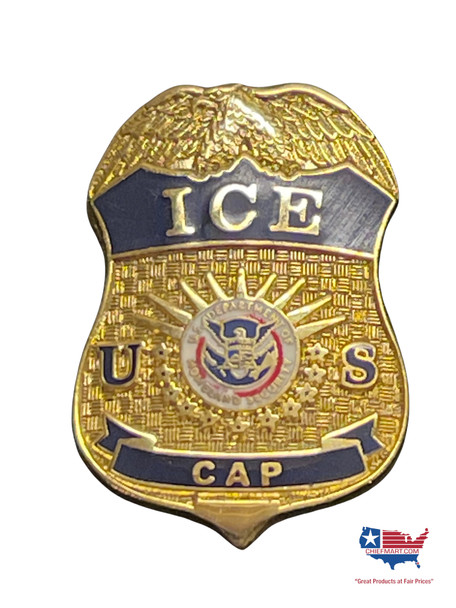 ICE CAP BADGE LAPEL PIN