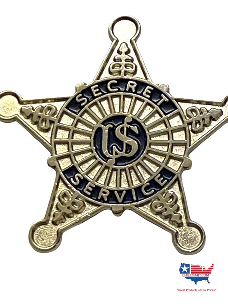 SECRET SERVICE STAR BADGE LAPEL PIN