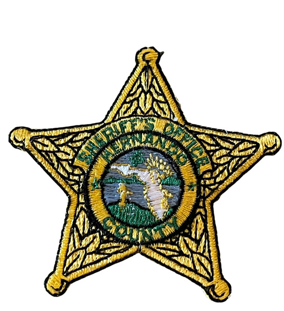HERNANDO COUNTY SHERIFF STAR FL PATCH GOLD
