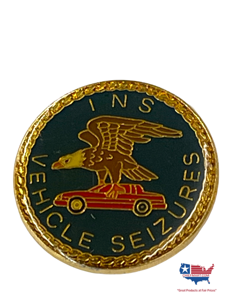 INS VEHICAL SEIZURES LAPEL PIN