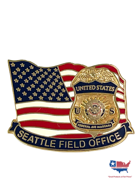 US AIR MARSHAL SEATTLE FIELD OFFICE  LAPEL PIN