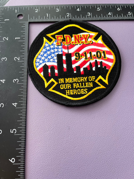 F.D.N.Y 9-11-01 IN MEMORY PATCH RARE!