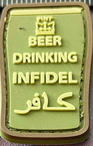BEER DRINKING INFIDEL PATCH