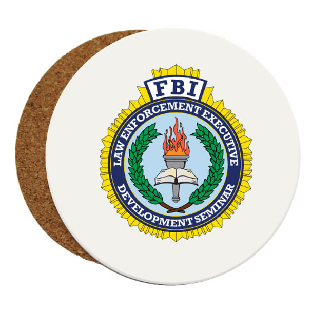 FBI LEEDS SANDSTONE COASTER - ROUND 4 PCS