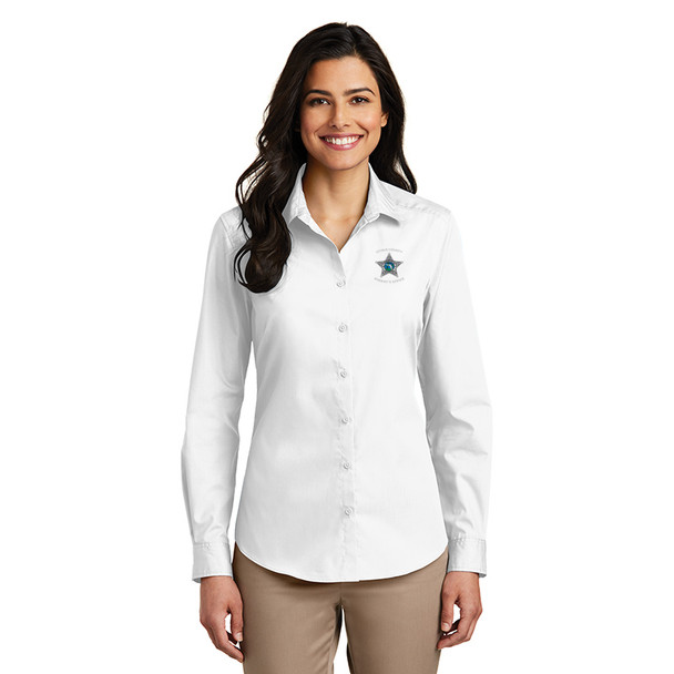Citrus Port Authority® Ladies Long Sleeve Carefree Poplin Shirt