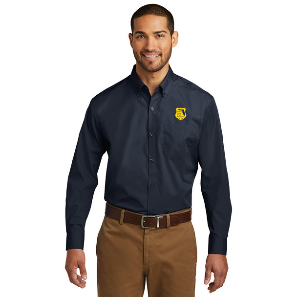 FPCA Port Authority® Long Sleeve Carefree Poplin Shirt