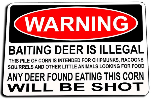 Warning for Deer Door May Rug