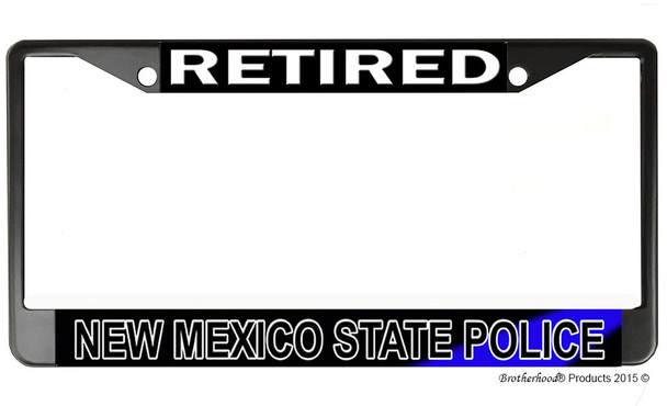 Retired New Mexico State Police  License Plate Frame