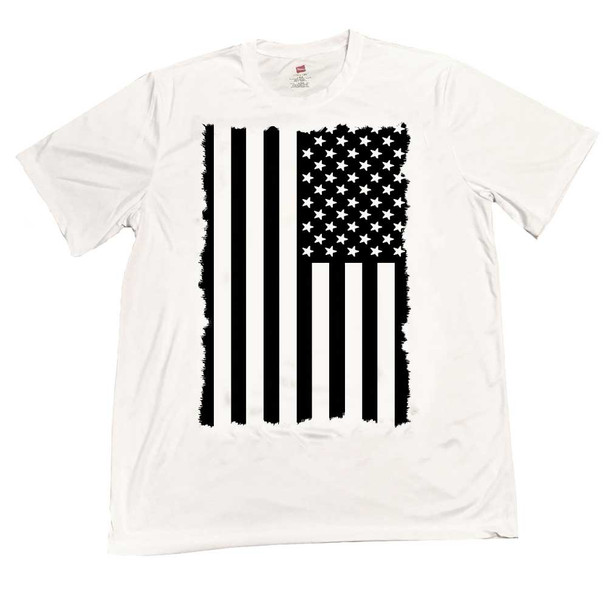 Subdued American Flag Moisture Wicking T-Shirt